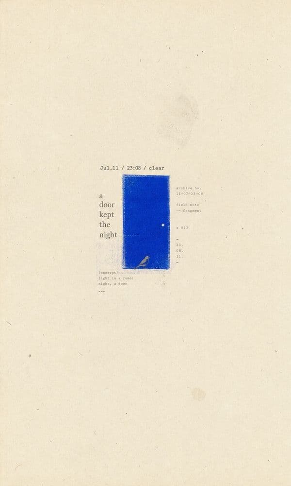 GC Minimal Zine Poster — night door